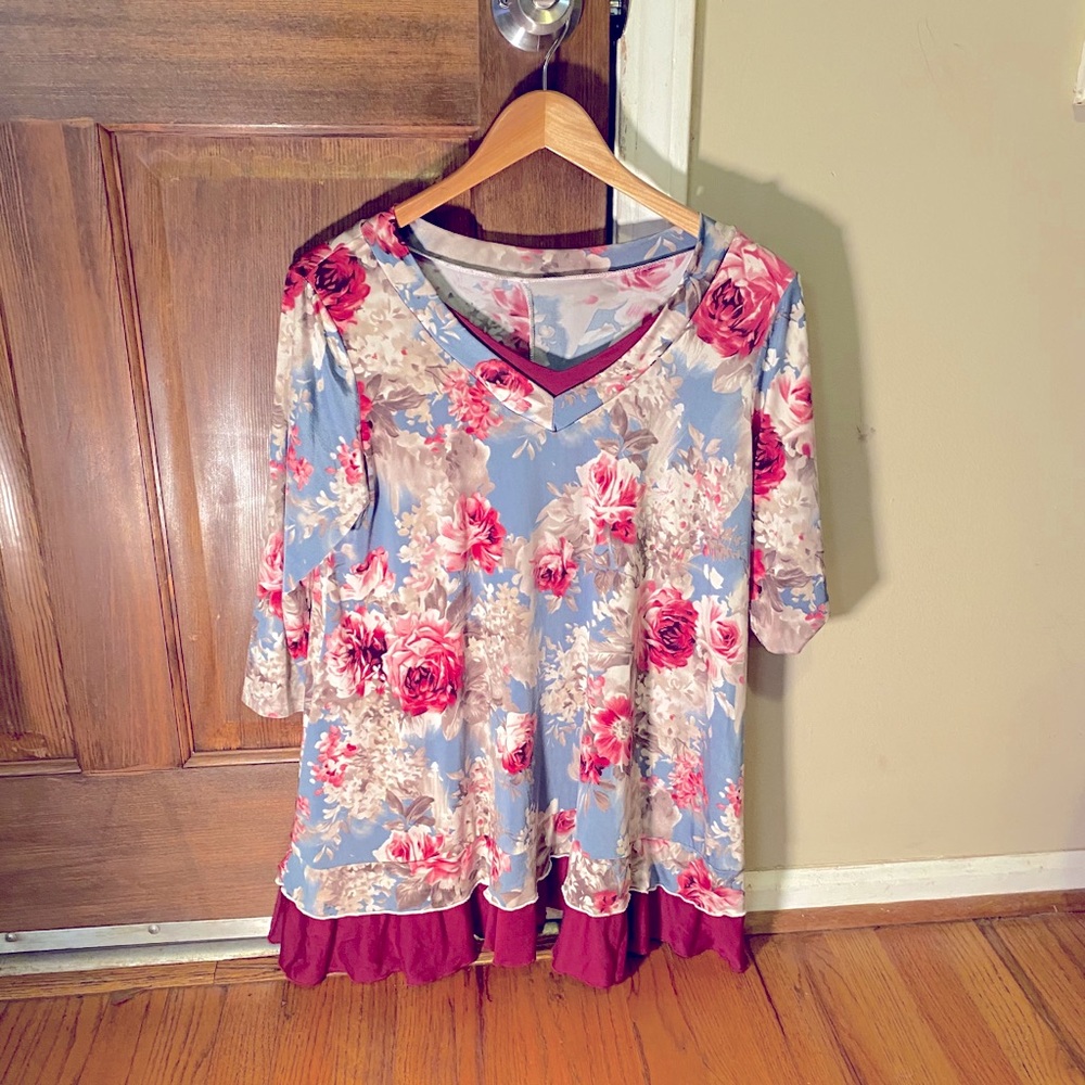 Floral Layered Blouse